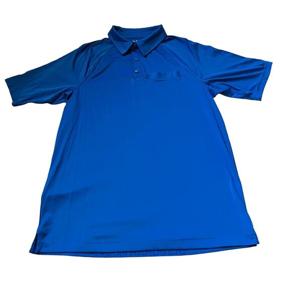 Alaskan Hardgear Polo Men's Medium Blue Performance Lightweight Mesh Back - Picture 1 of 9